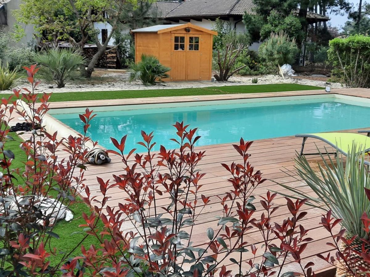 Grande Maison Landaise Avec Piscine Privee, Proche Plage, Pour 8 Personnes A Biscarrosse - Fr-1-319-398 Экстерьер фото